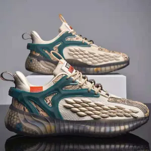 2024 New Men’s Breathable Mesh Sneakers – Trendy National Style Running Shoes & Sports Casual Sneakers