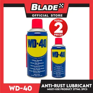 2pcs WD-40 Anti Rust Lubricant Multi-Use 277mL /9.3oz(Blue)