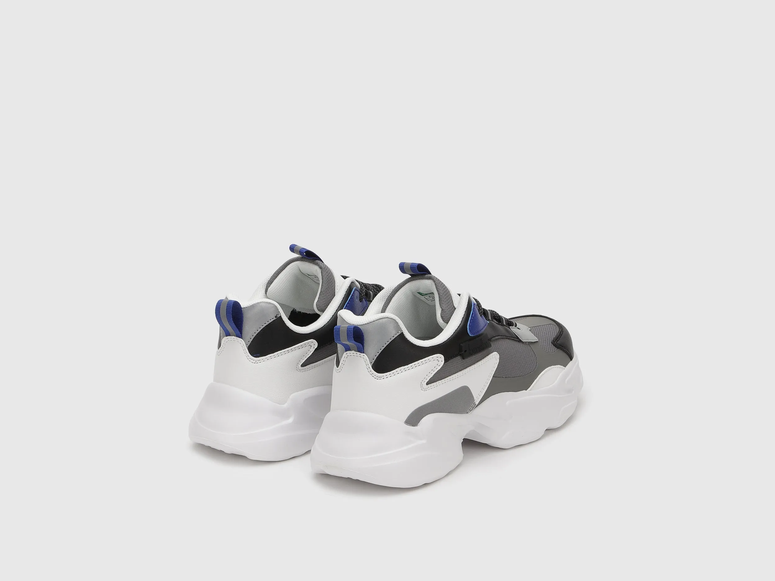 Abstract Pattern Lace-Up Sneakers