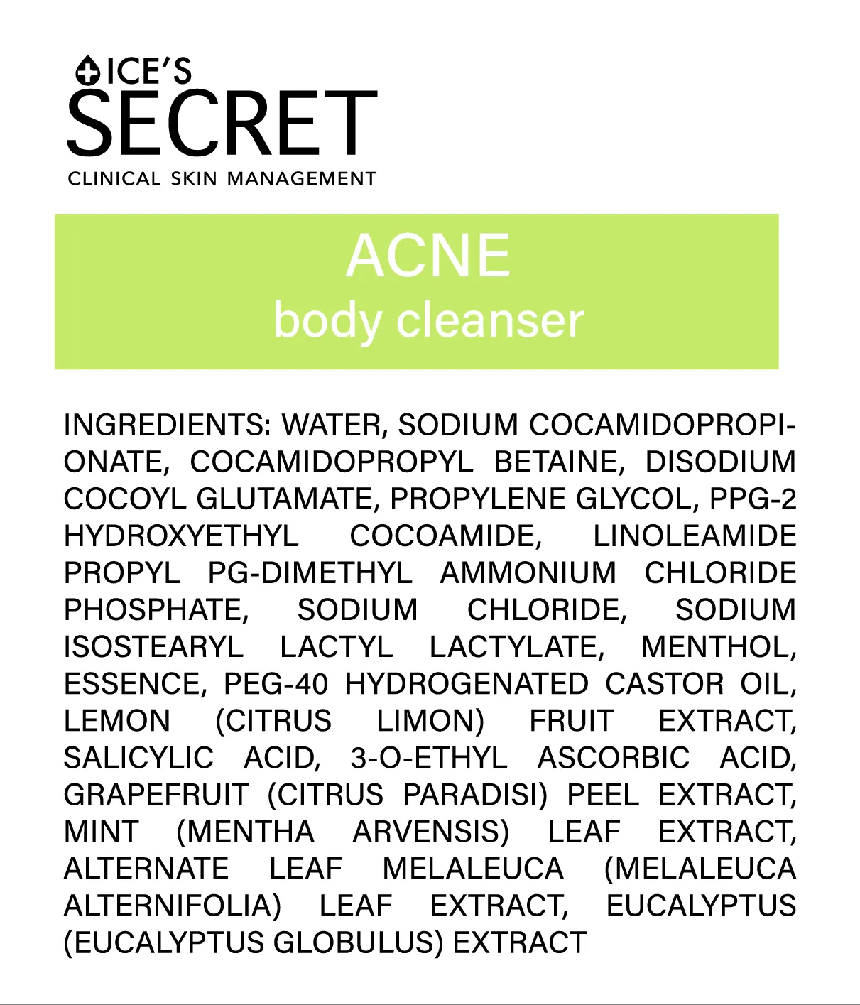 Acne Body Cleanser