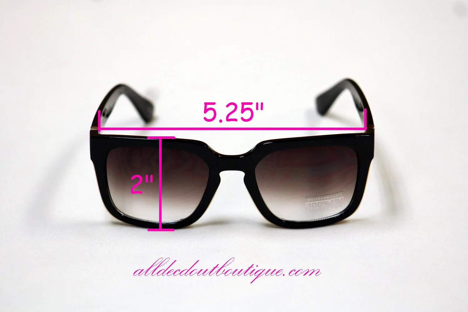 ADO | Customized Sunglasses Black with Turquoise Beads & Silver Cross