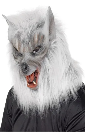 Adult White Werewolf Facepiece