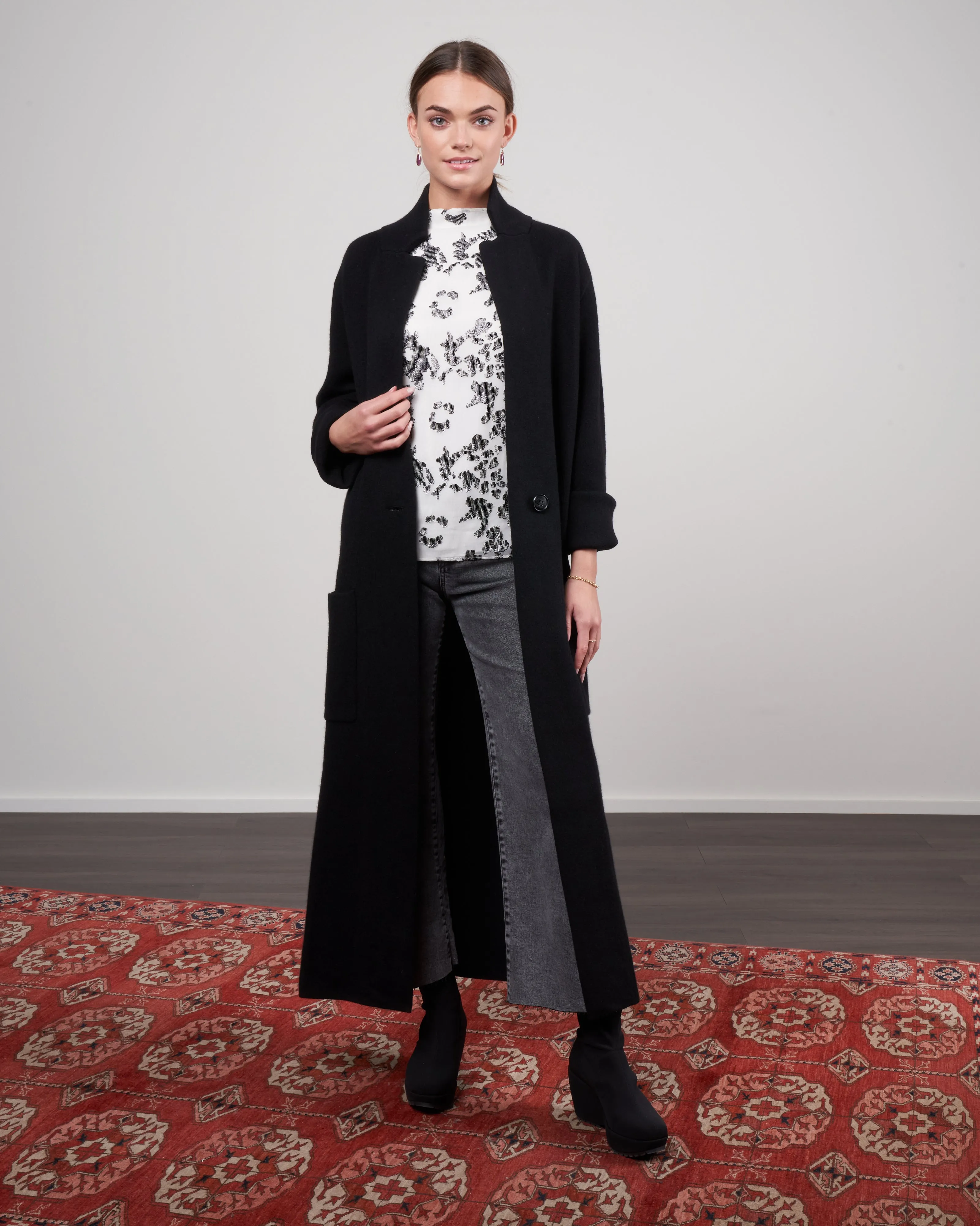 amie coat - black