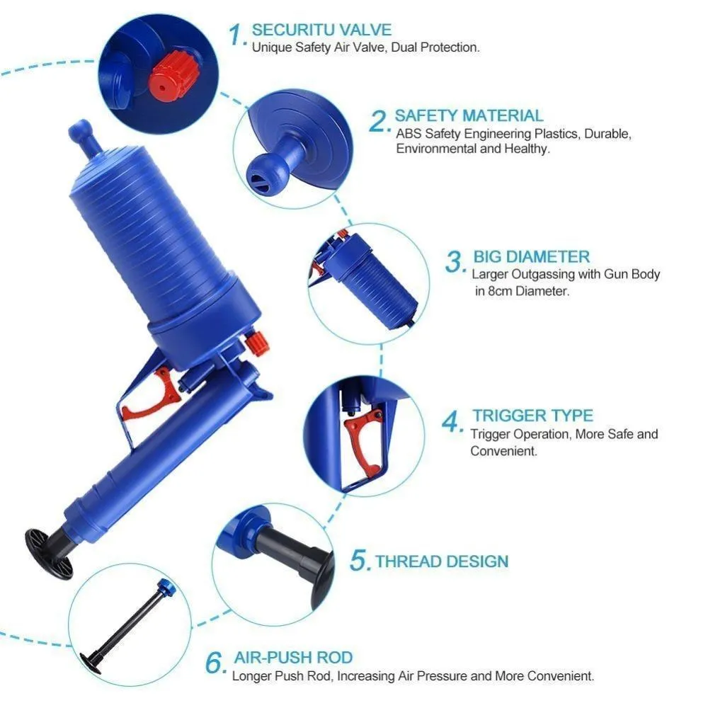 Anti-Clog Drain Blaster Gun