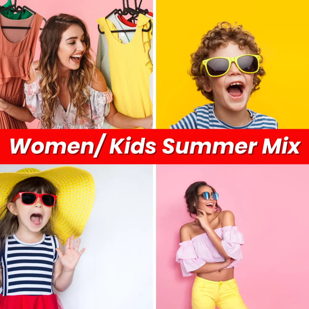 Assorted Spring/ Summer Clothing Samples – "One-Off Designs" Parcel of 100