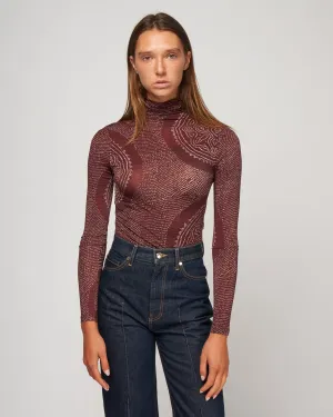 aurelia turtleneck - garnet
