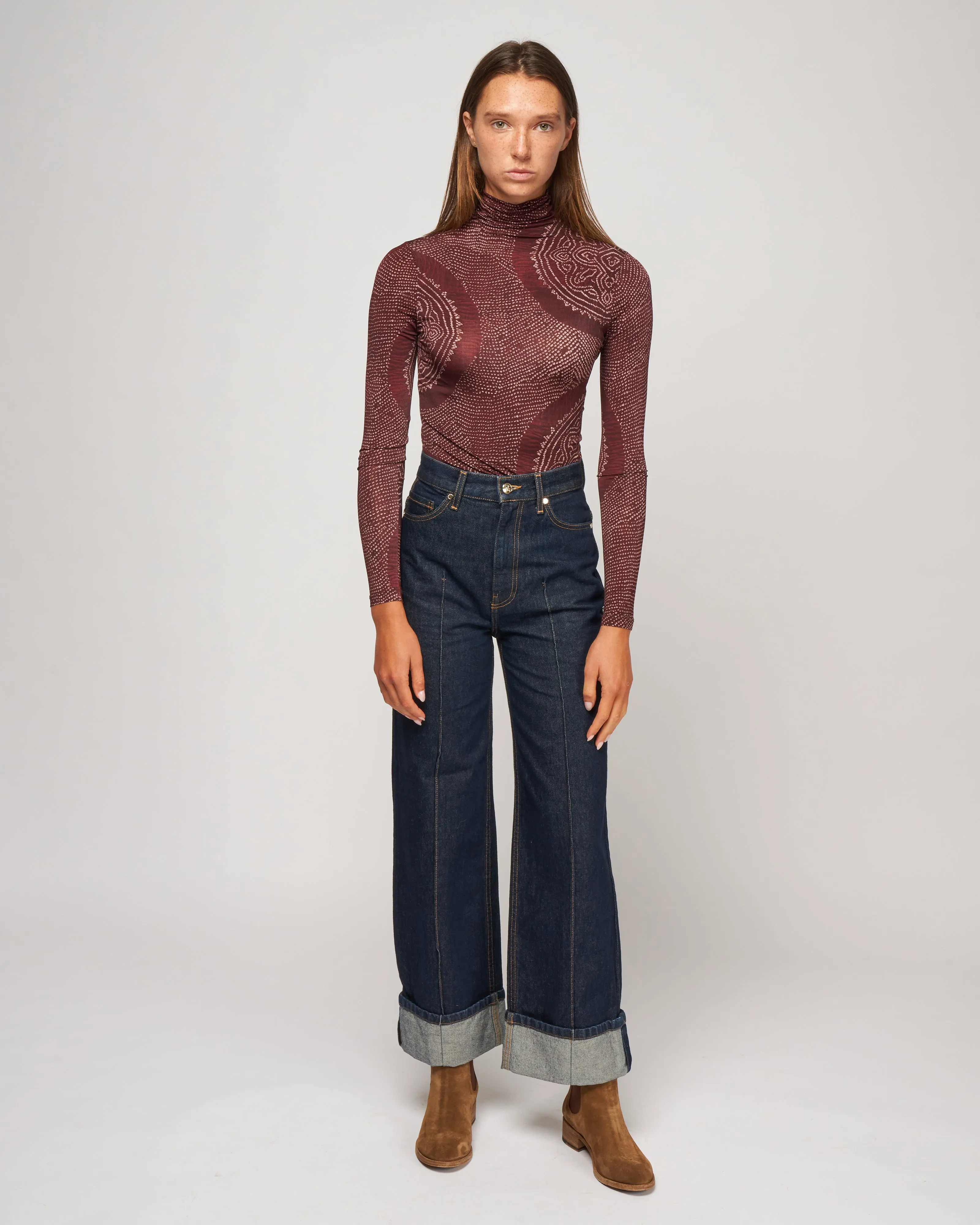 aurelia turtleneck - garnet