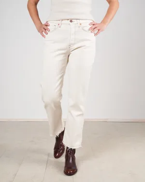 austin crop vintage hem - chalk dust