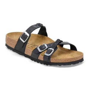 Birkenstock Franca Black Braided Leather