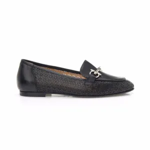 Black Nappa Horsebit Loafer