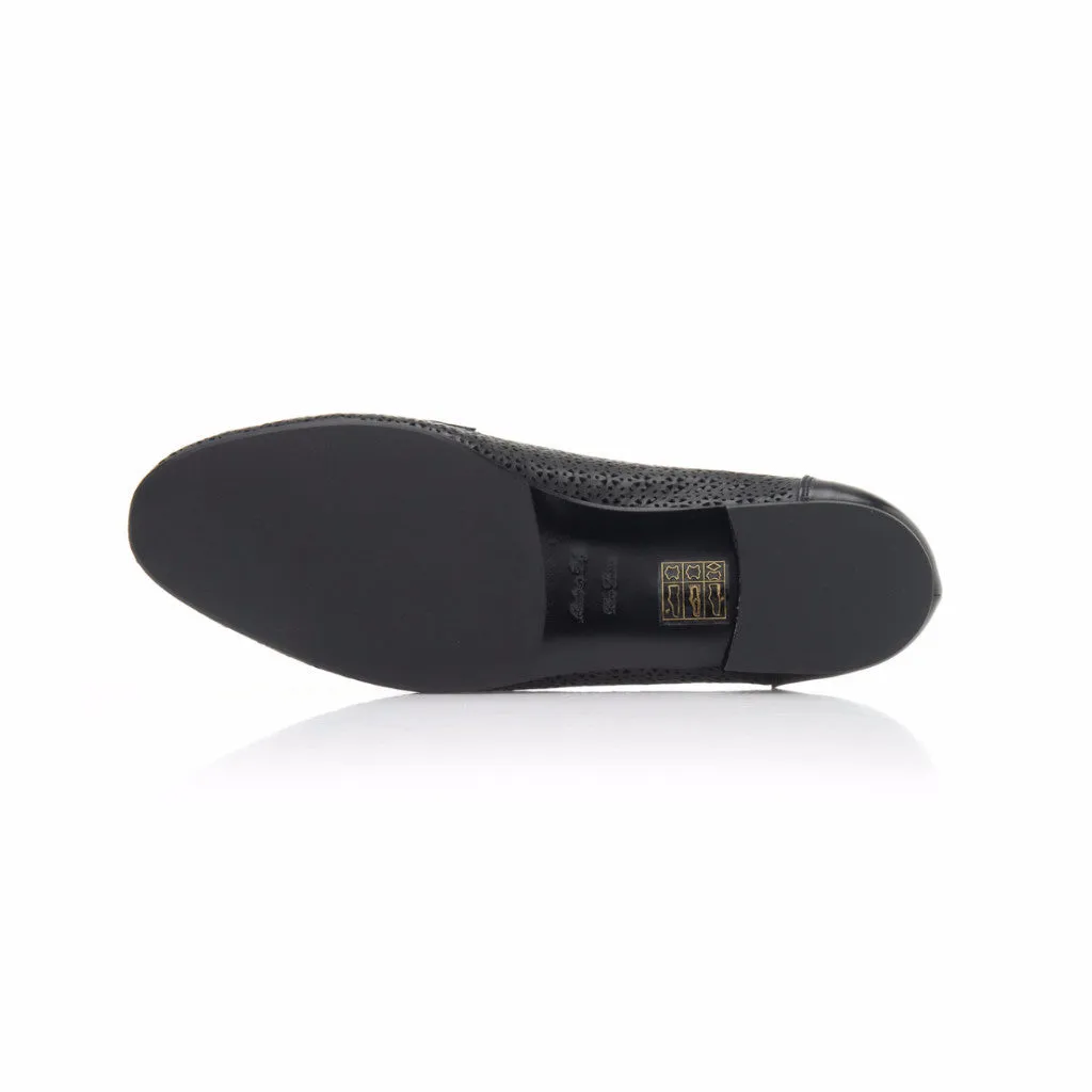 Black Nappa Horsebit Loafer