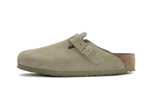 Boston Suede Leather Faded Khaki