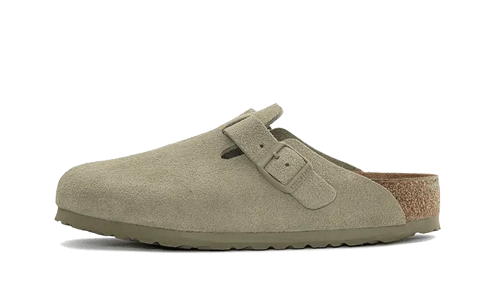 Boston Suede Leather Faded Khaki