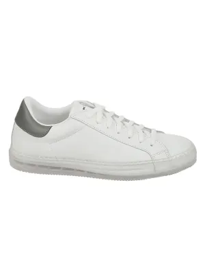 Calfskin Sneakers With Gray Detail