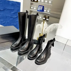 chian cow leather high boots & ankle boots women high quality 2022 new