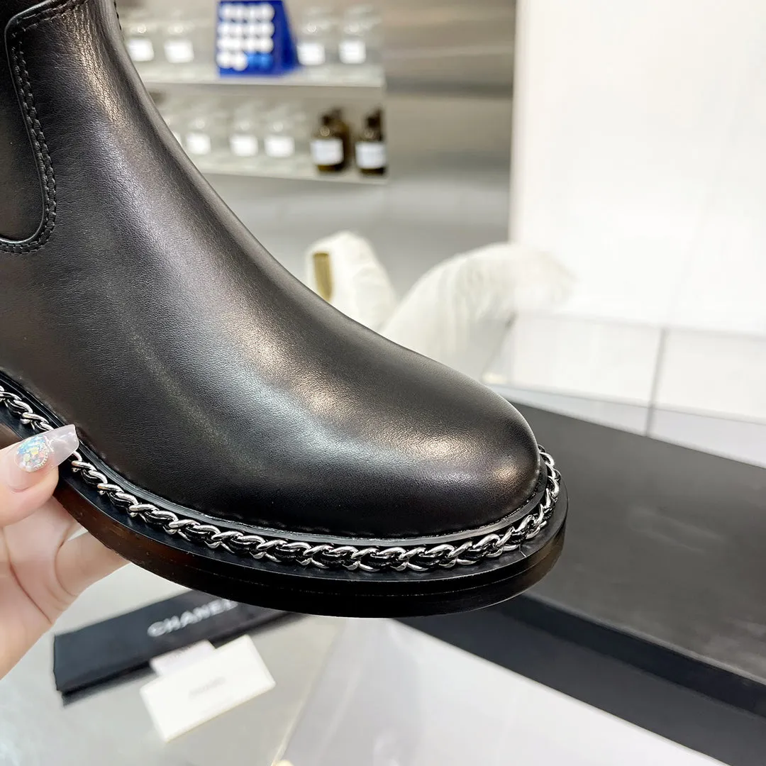 chian cow leather high boots & ankle boots women high quality 2022 new