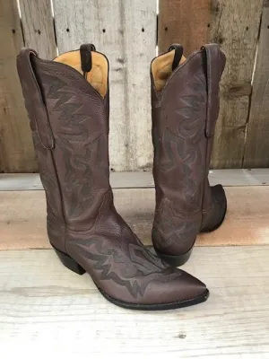 Choco Deer  All Over Stitch Tres Outlaws Men's Classic Boot 3844