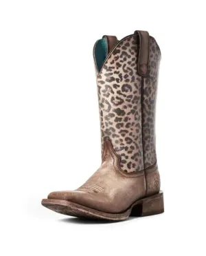 CL10035942 Ariat Ladies Cowboy Boot Circuit Savanna- Lepoard