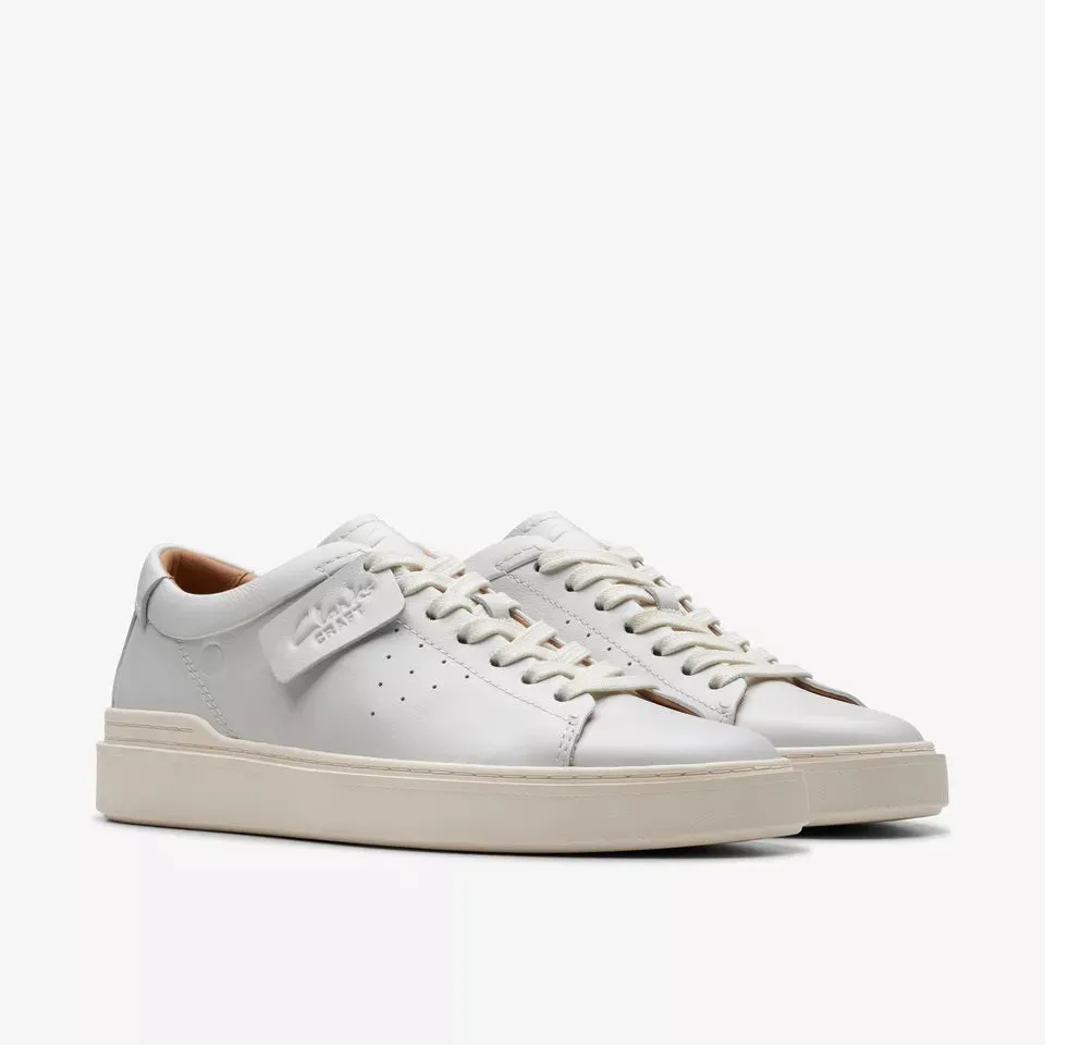Clarks Men's Craft Swift White Leather 26176134