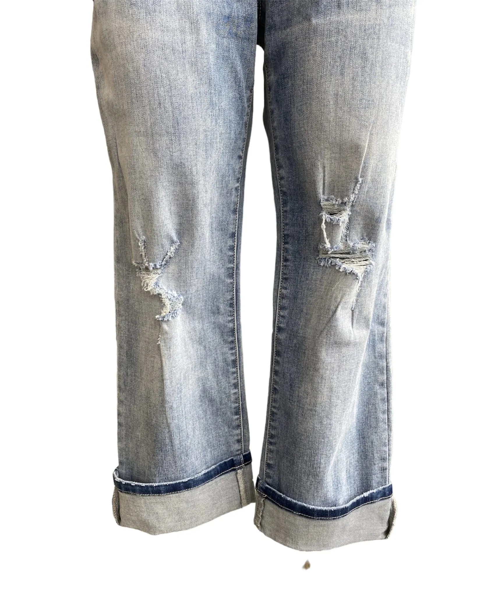 CLEARANCE- Omg Zoey-Zip Boyfriend Capri Jean