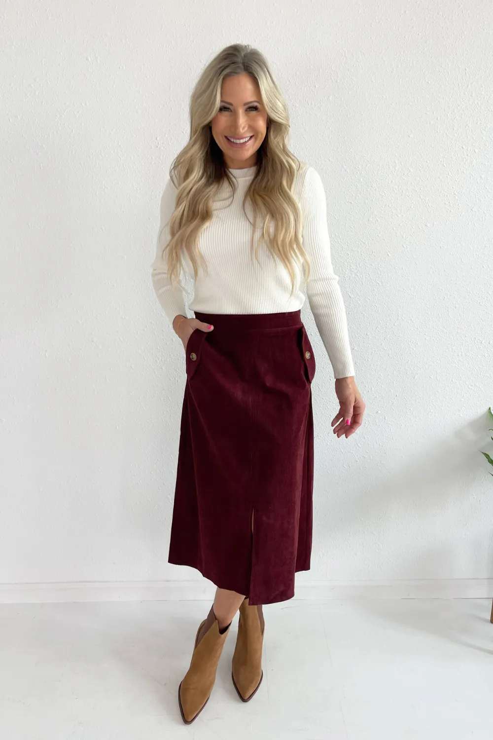 Corduroy Skirt