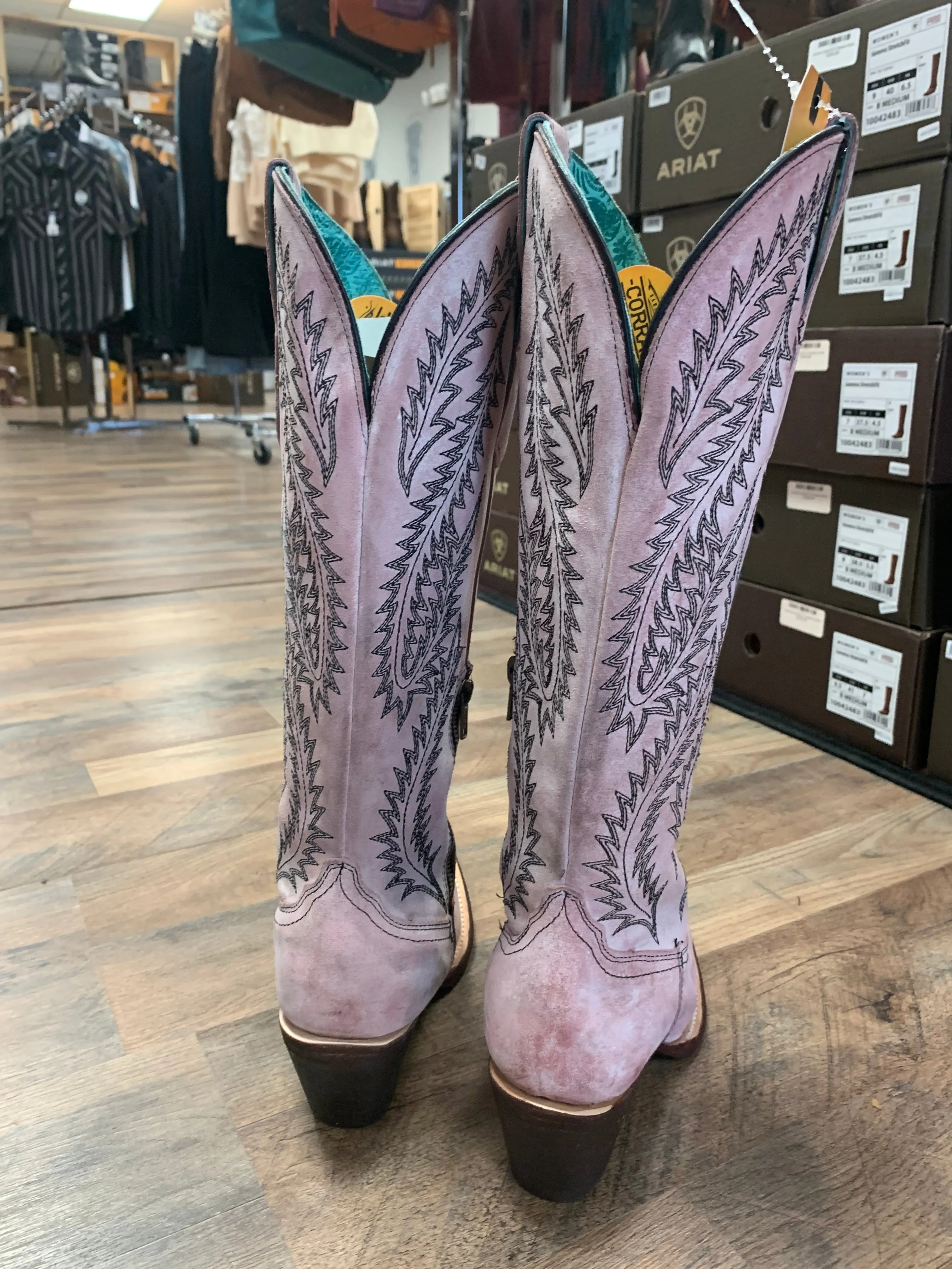Corral Rose Embroidery Tall Top