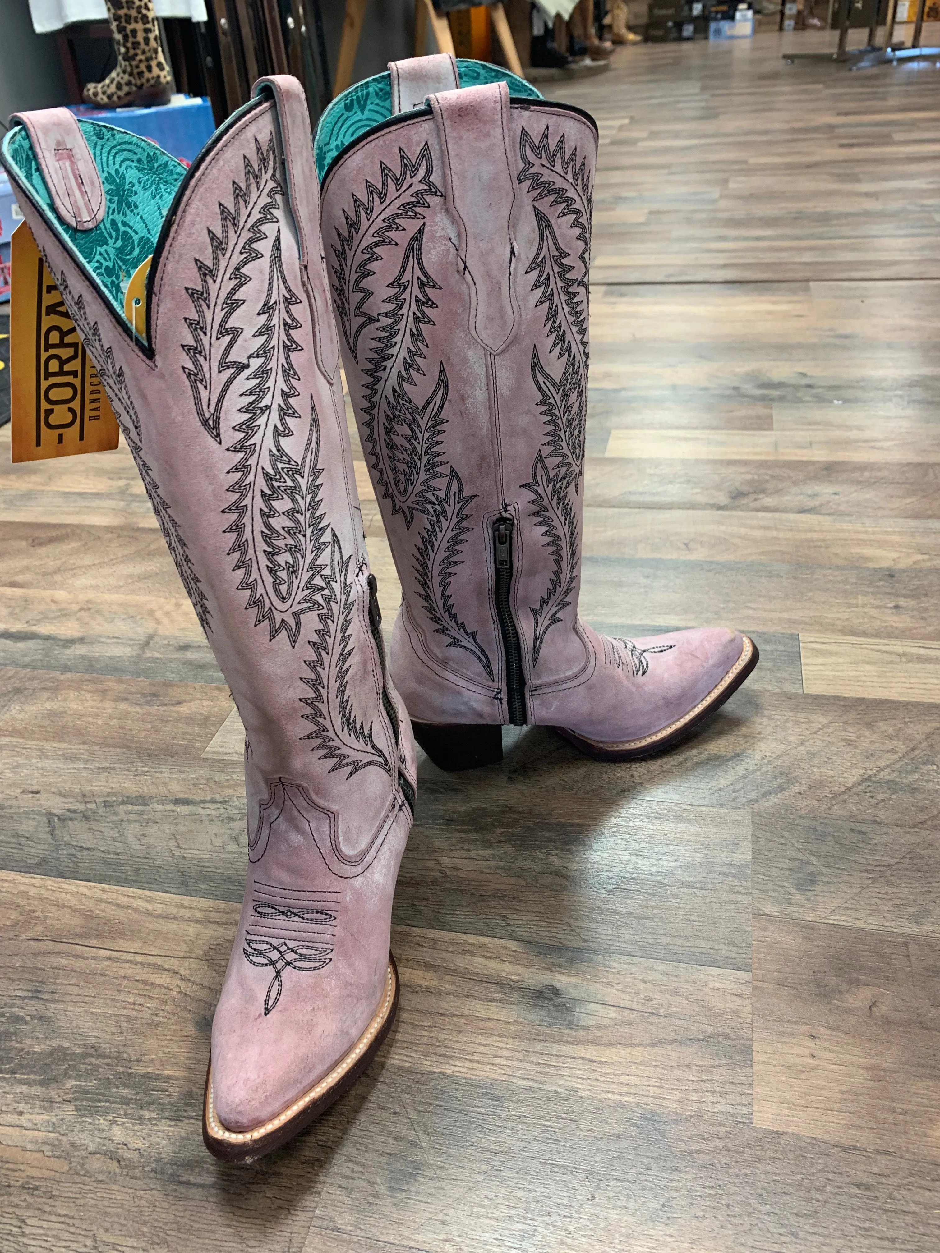 Corral Rose Embroidery Tall Top