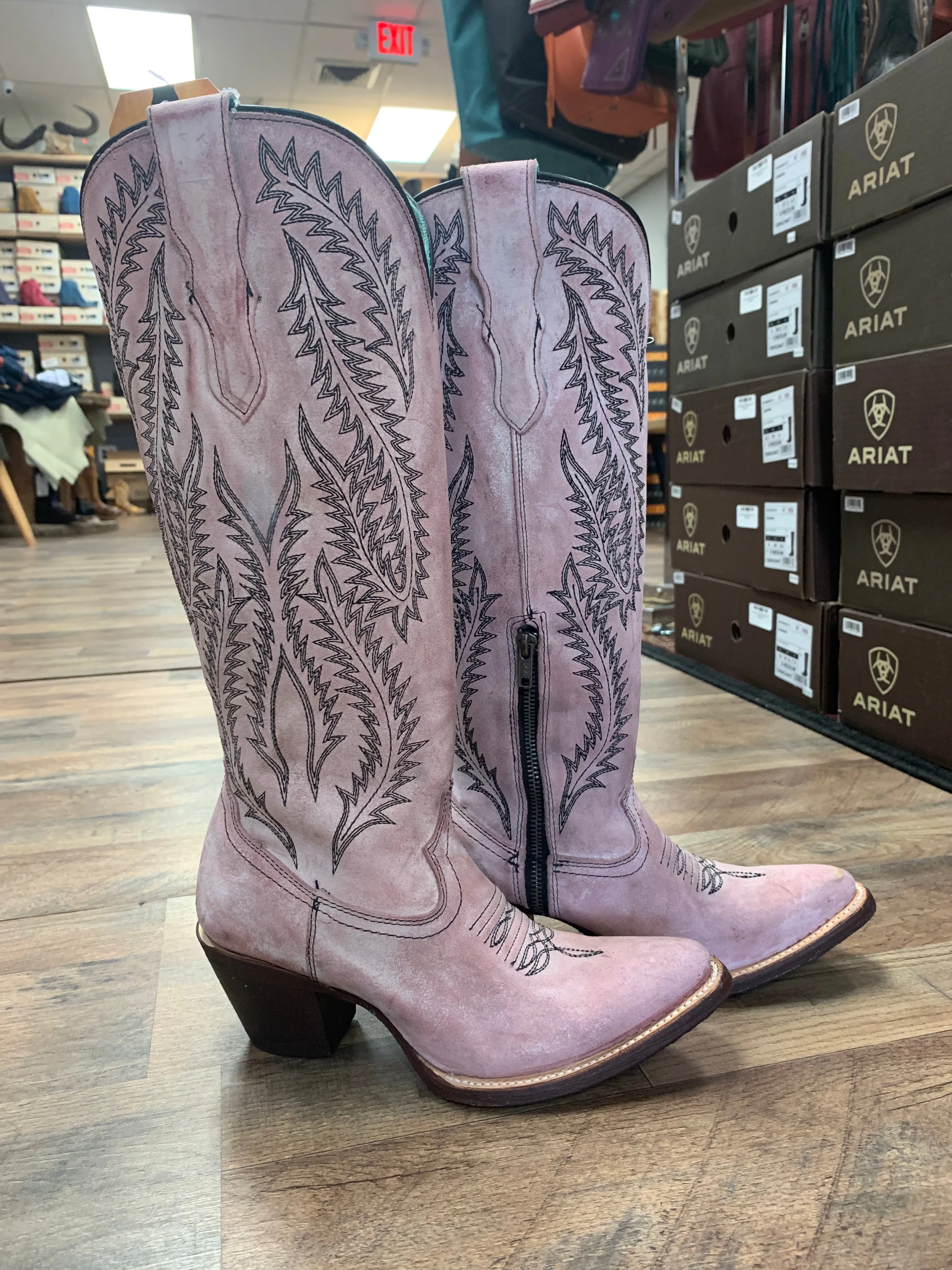 Corral Rose Embroidery Tall Top