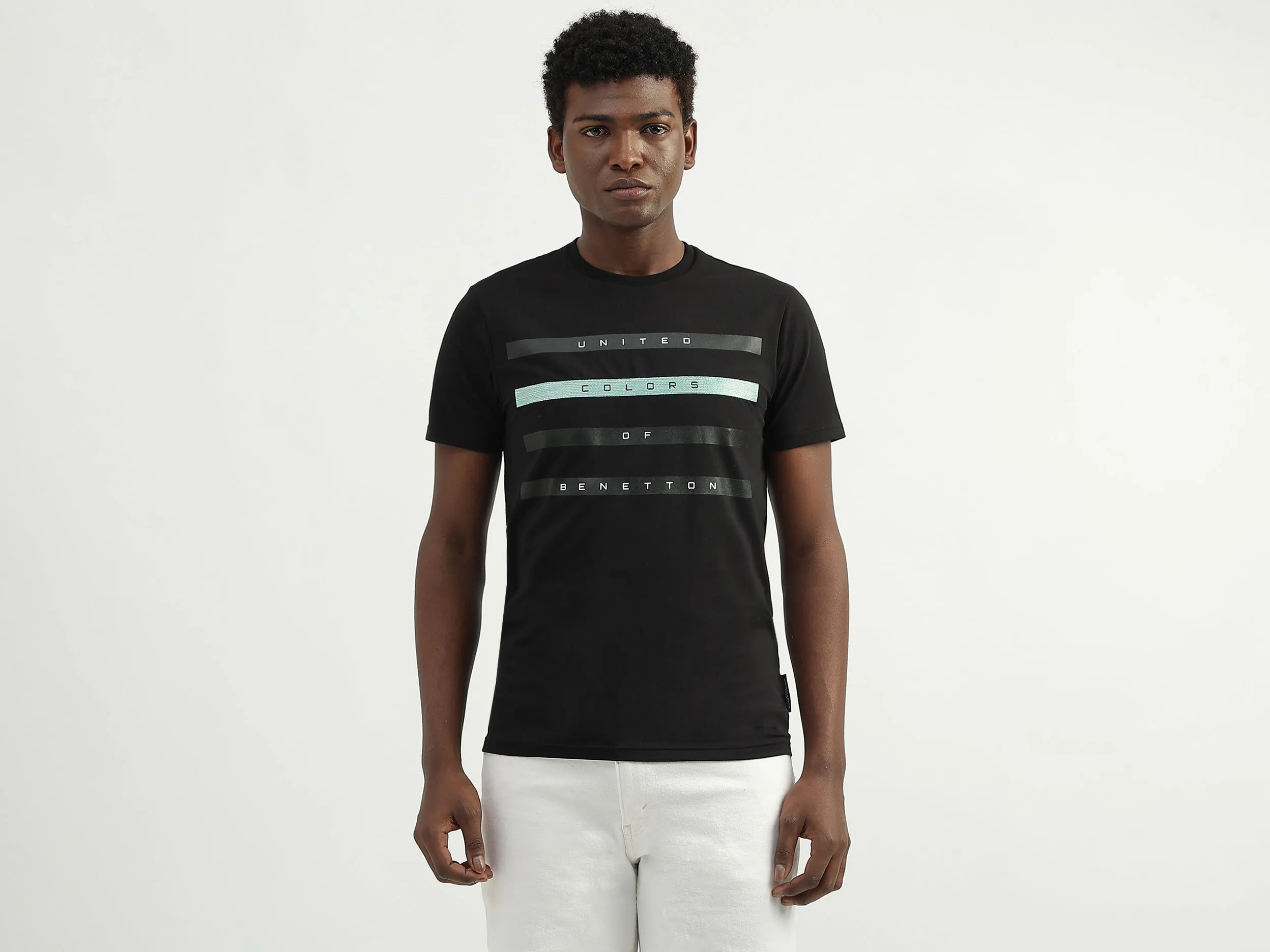 Cotton Printed Round Neck Mens T-shirts