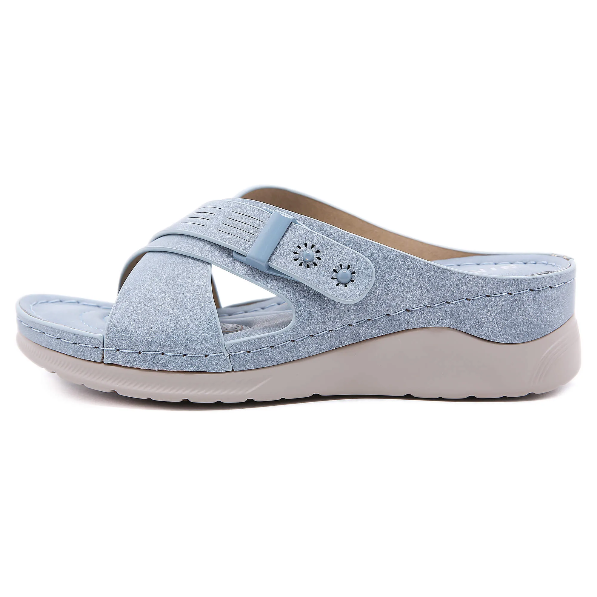 Cutout Crisscross Jolie Sandals - Siketu