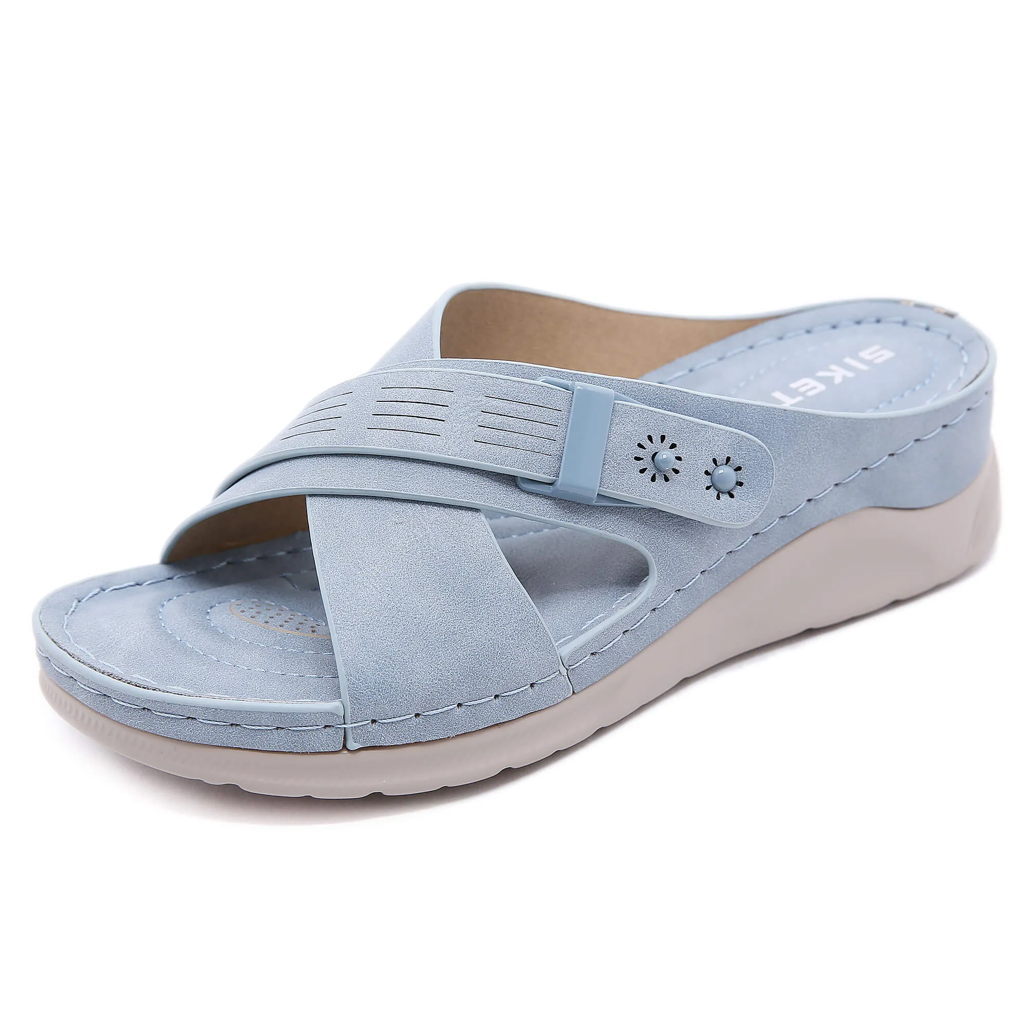 Cutout Crisscross Jolie Sandals - Siketu