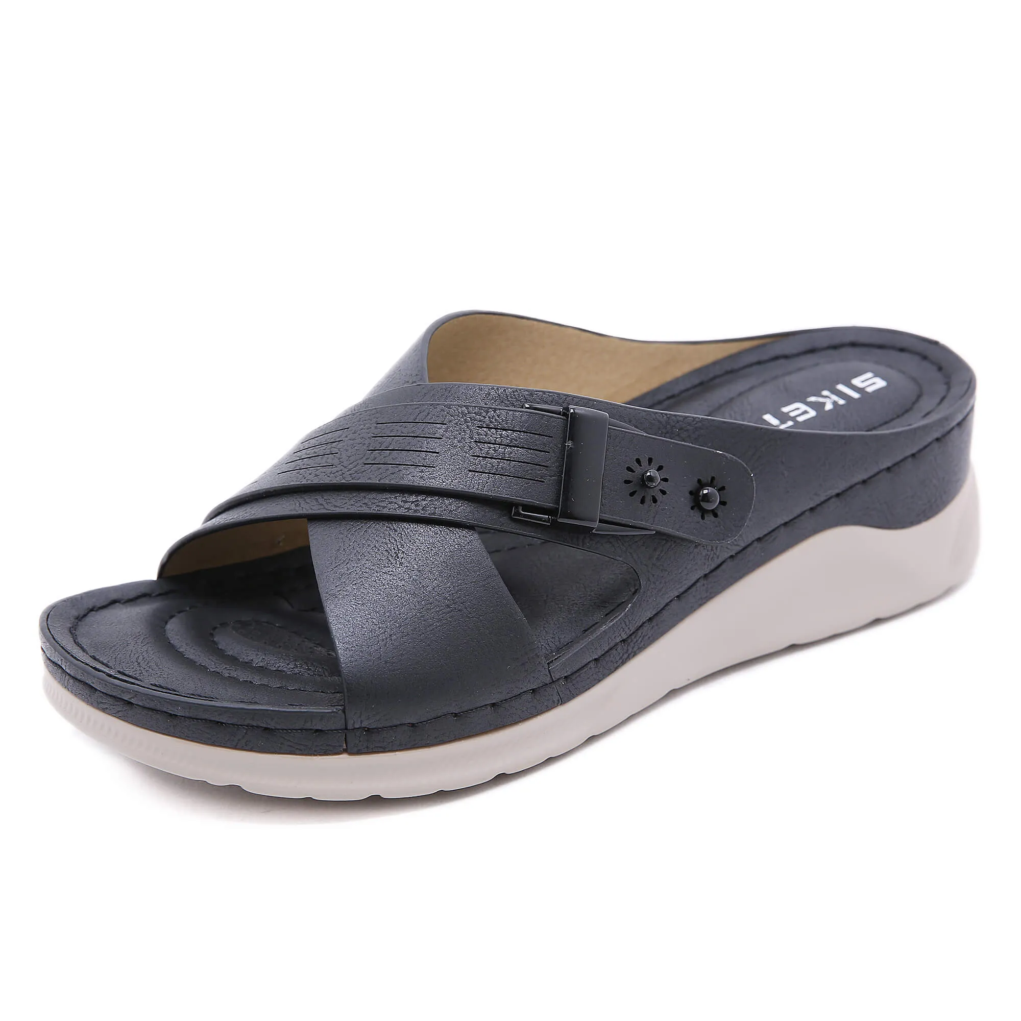 Cutout Crisscross Jolie Sandals - Siketu