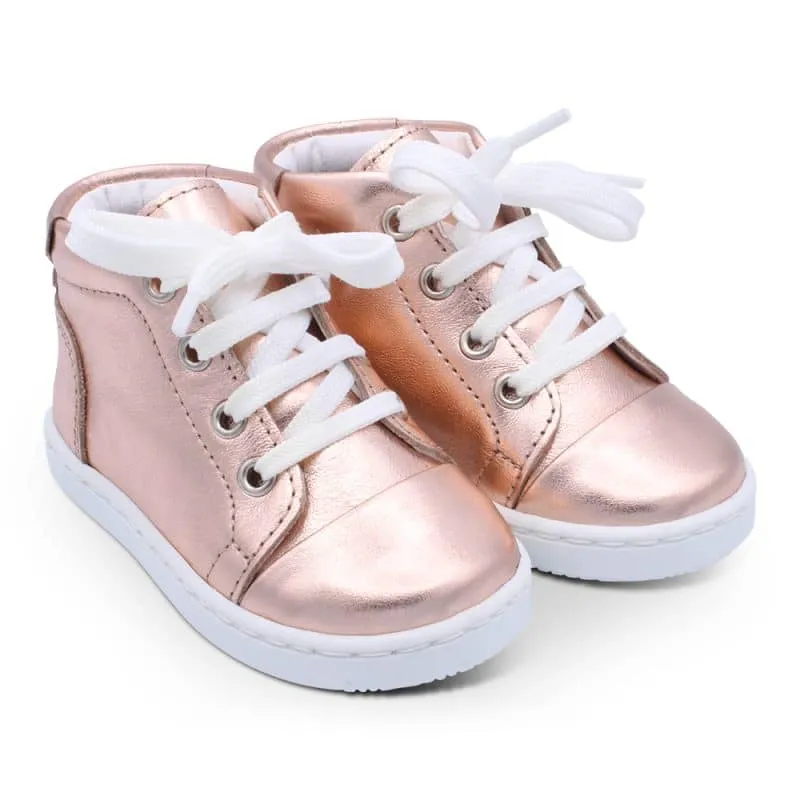 'Daniela' Girls Rose Gold High-Tops
