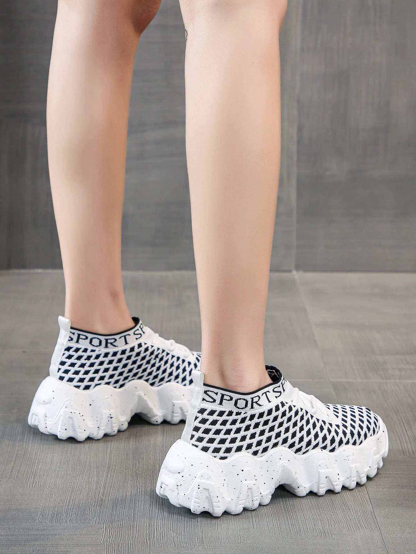 Decor Knit Chunky Sneakers