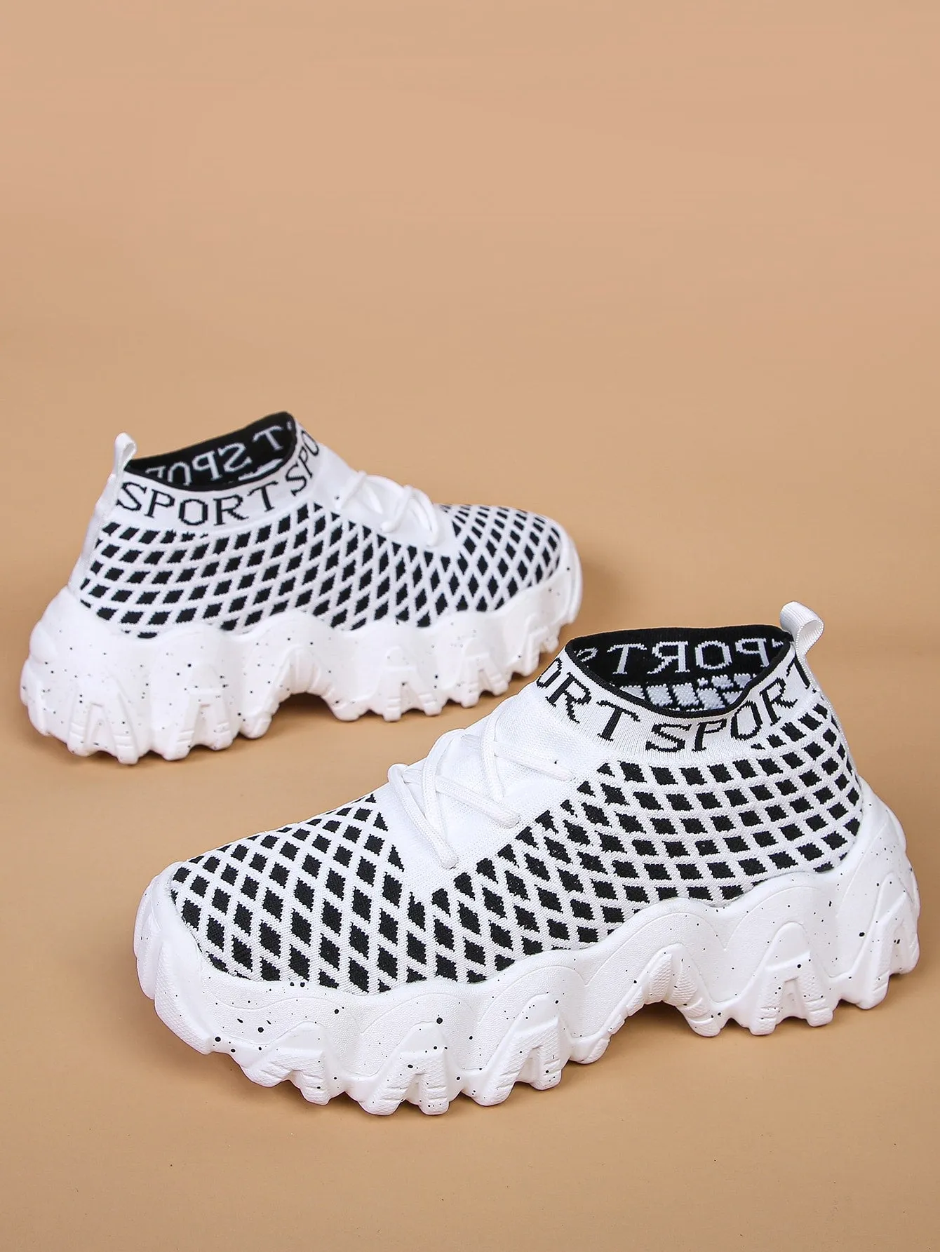 Decor Knit Chunky Sneakers