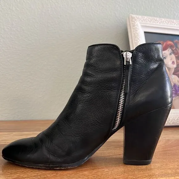 Dolce Vita Leather Zip Side Boots
