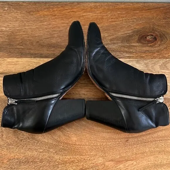 Dolce Vita Leather Zip Side Boots