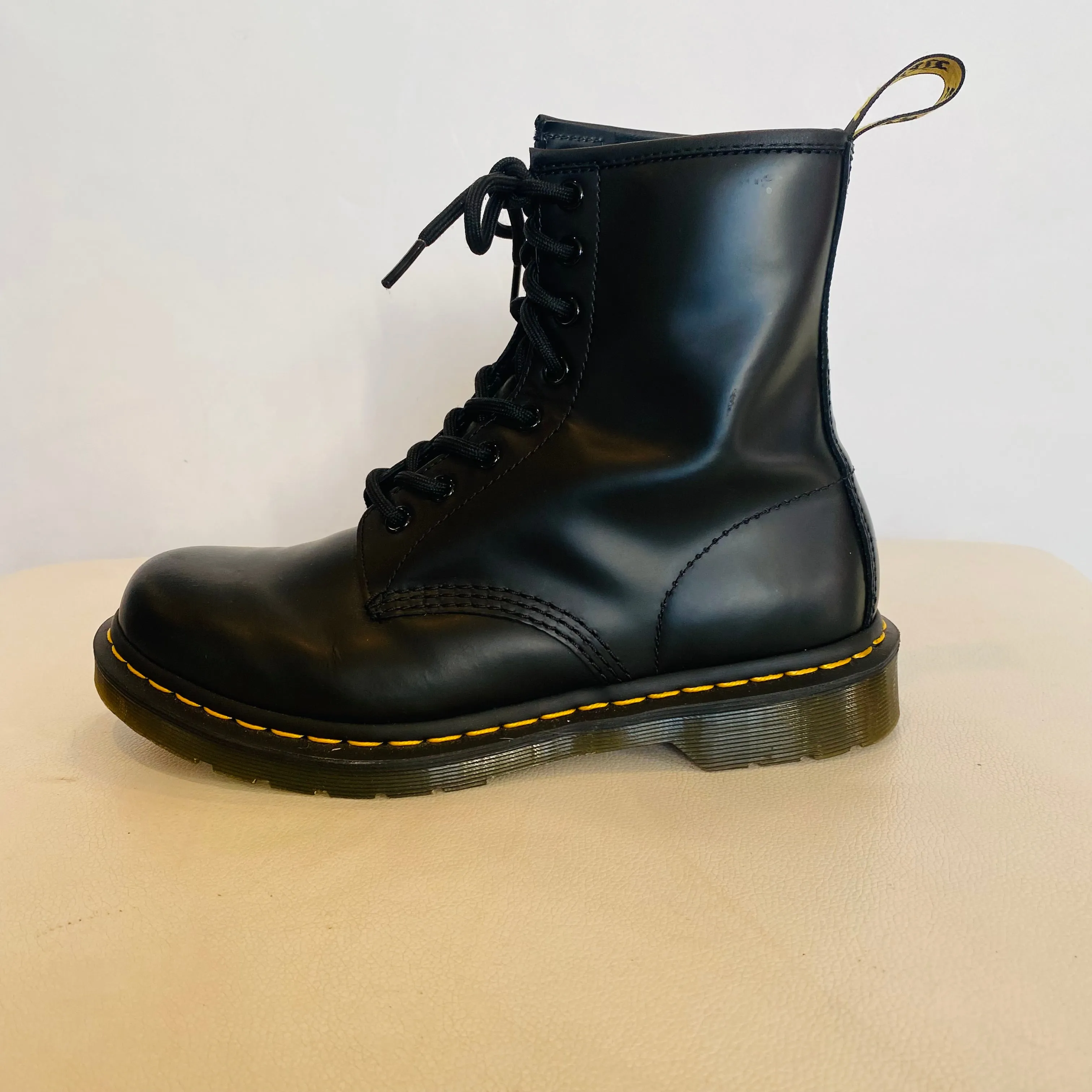 DR MARTENS 1460 Boots Black Smooth Size 8