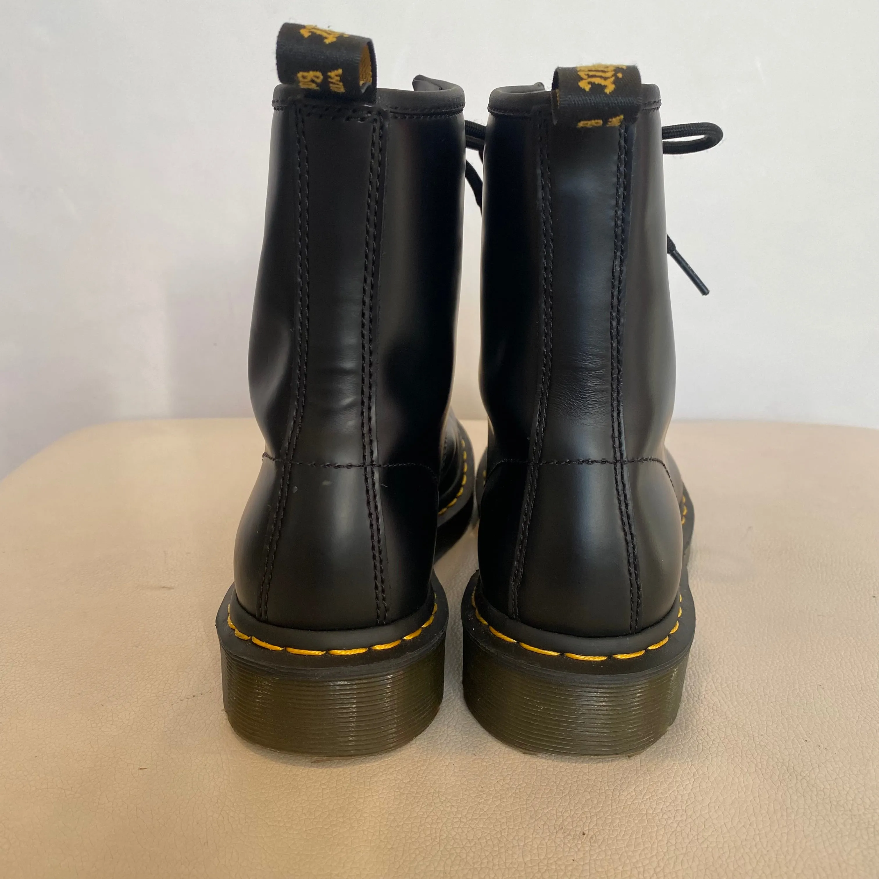 DR MARTENS 1460 Boots Black Smooth Size 8