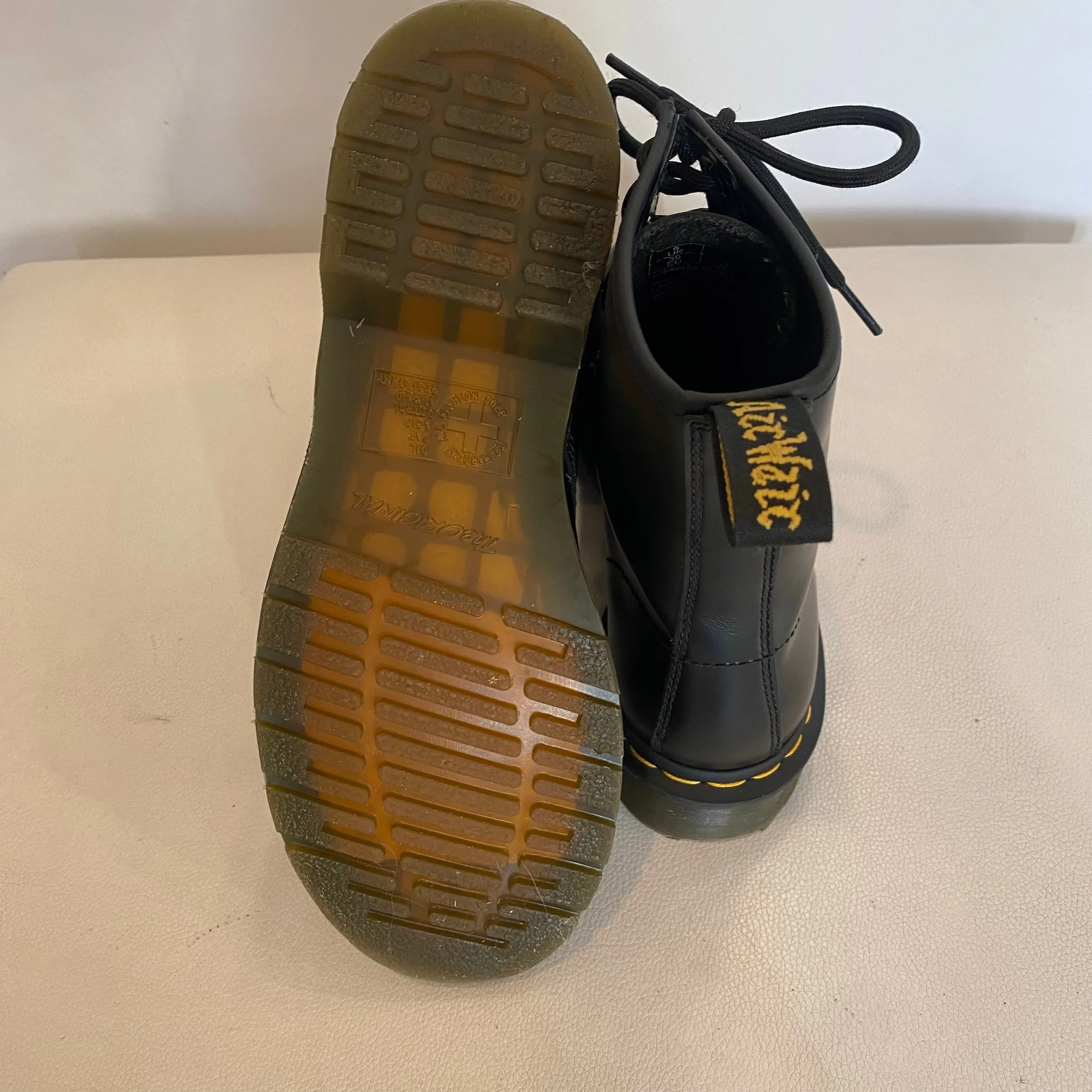 DR MARTENS 1460 Boots Black Smooth Size 8