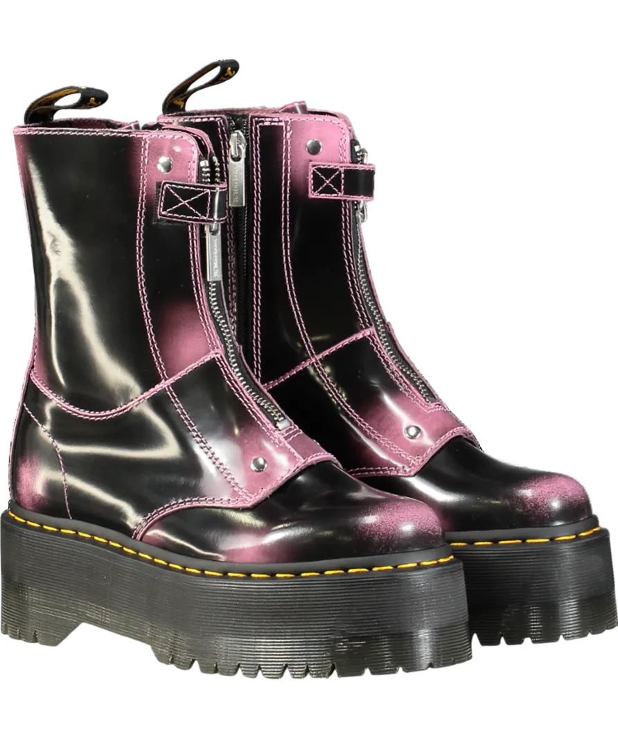 Dr Martens Jetta Quad Max Boots In Black Rub Off UK 4 EU 37 👠