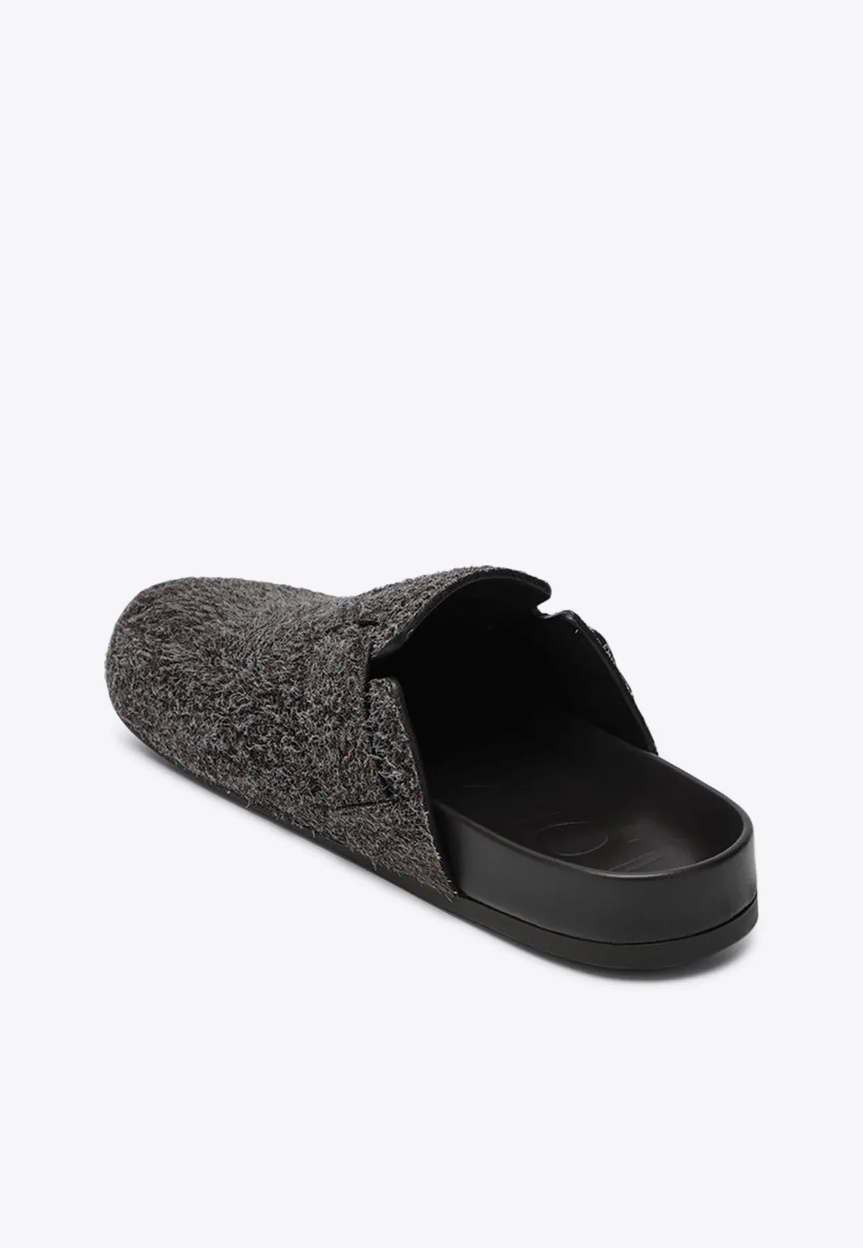 Ease Buckle Brushed Suede Clogs