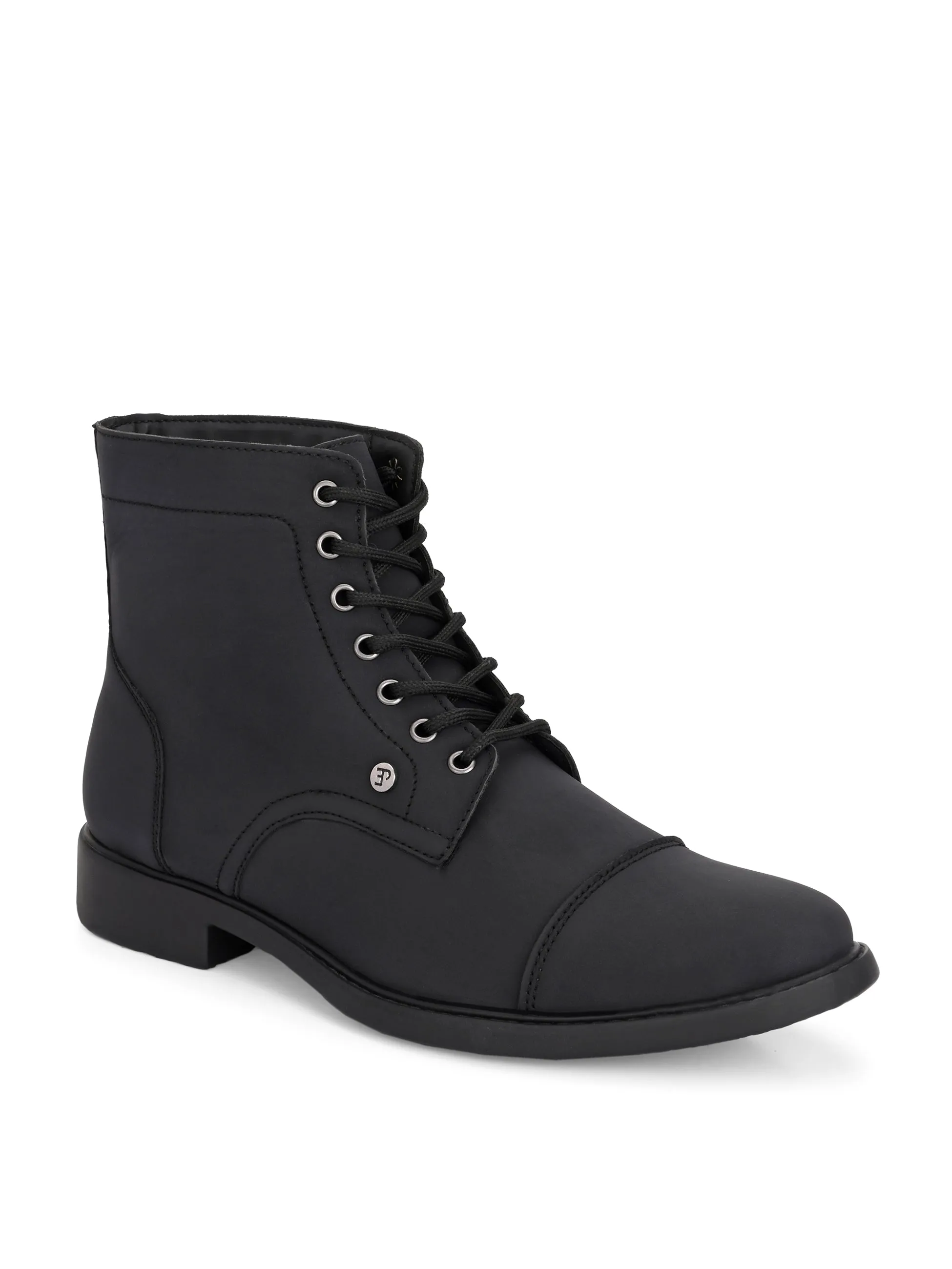 El Paso Men Faux Leather Casual Lace Up Boots