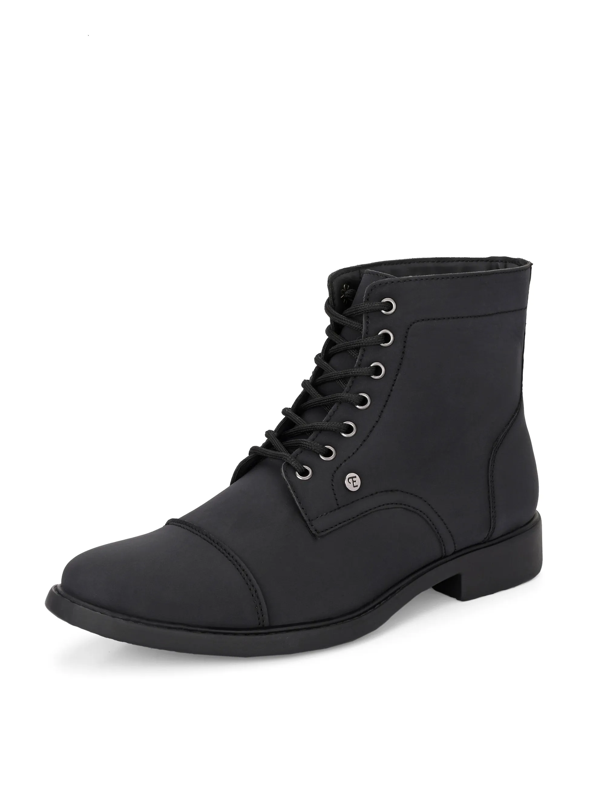 El Paso Men Faux Leather Casual Lace Up Boots