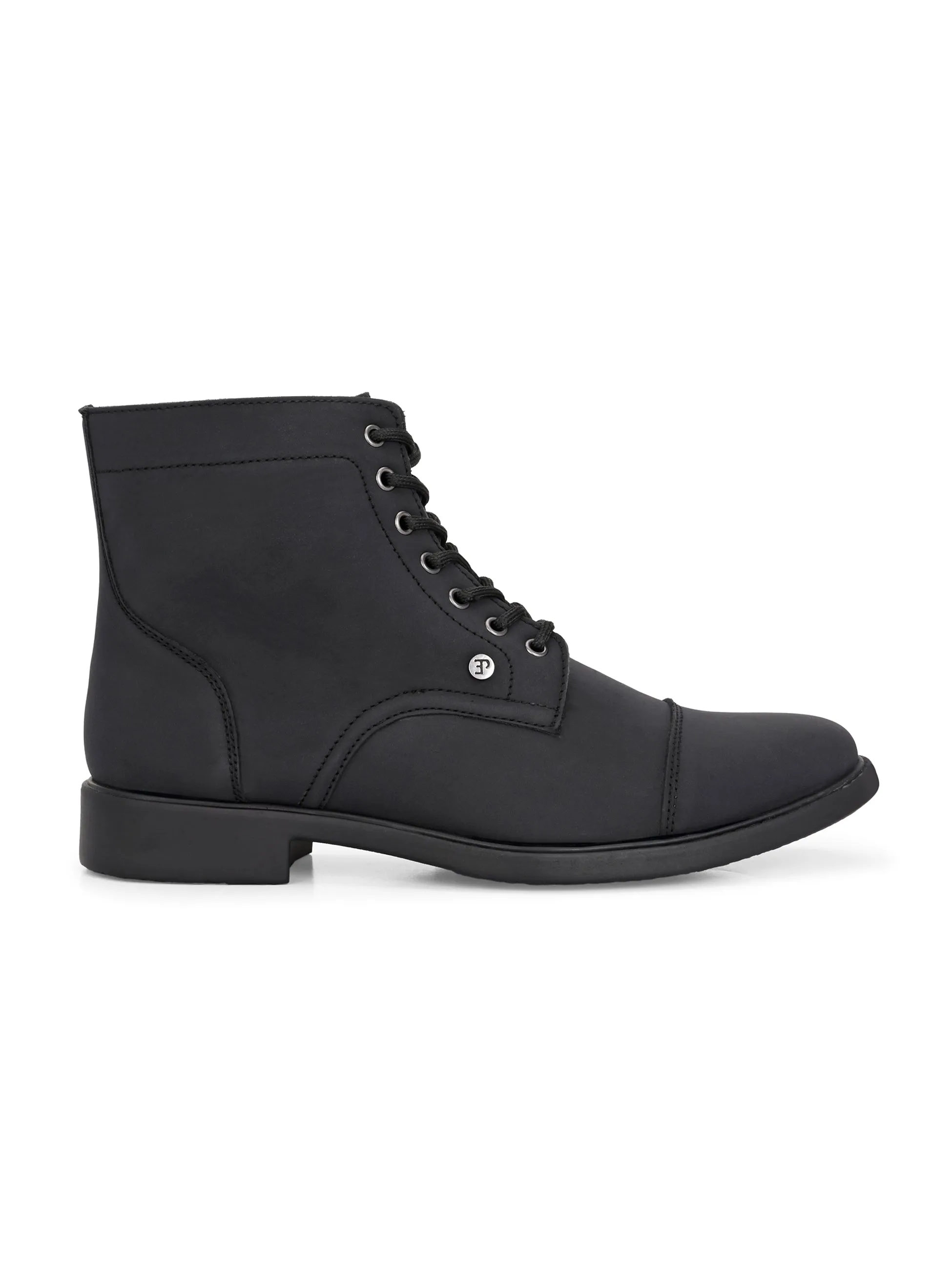 El Paso Men Faux Leather Casual Lace Up Boots