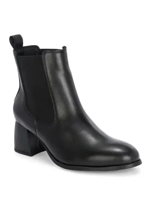 EL PASO Women Faux Leather Casual Slip On Boots