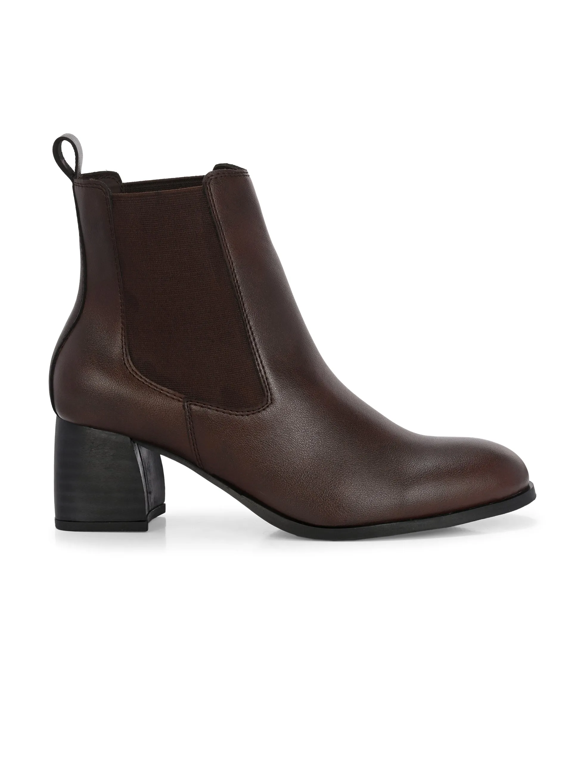 EL PASO Women Faux Leather Casual Slip On Boots