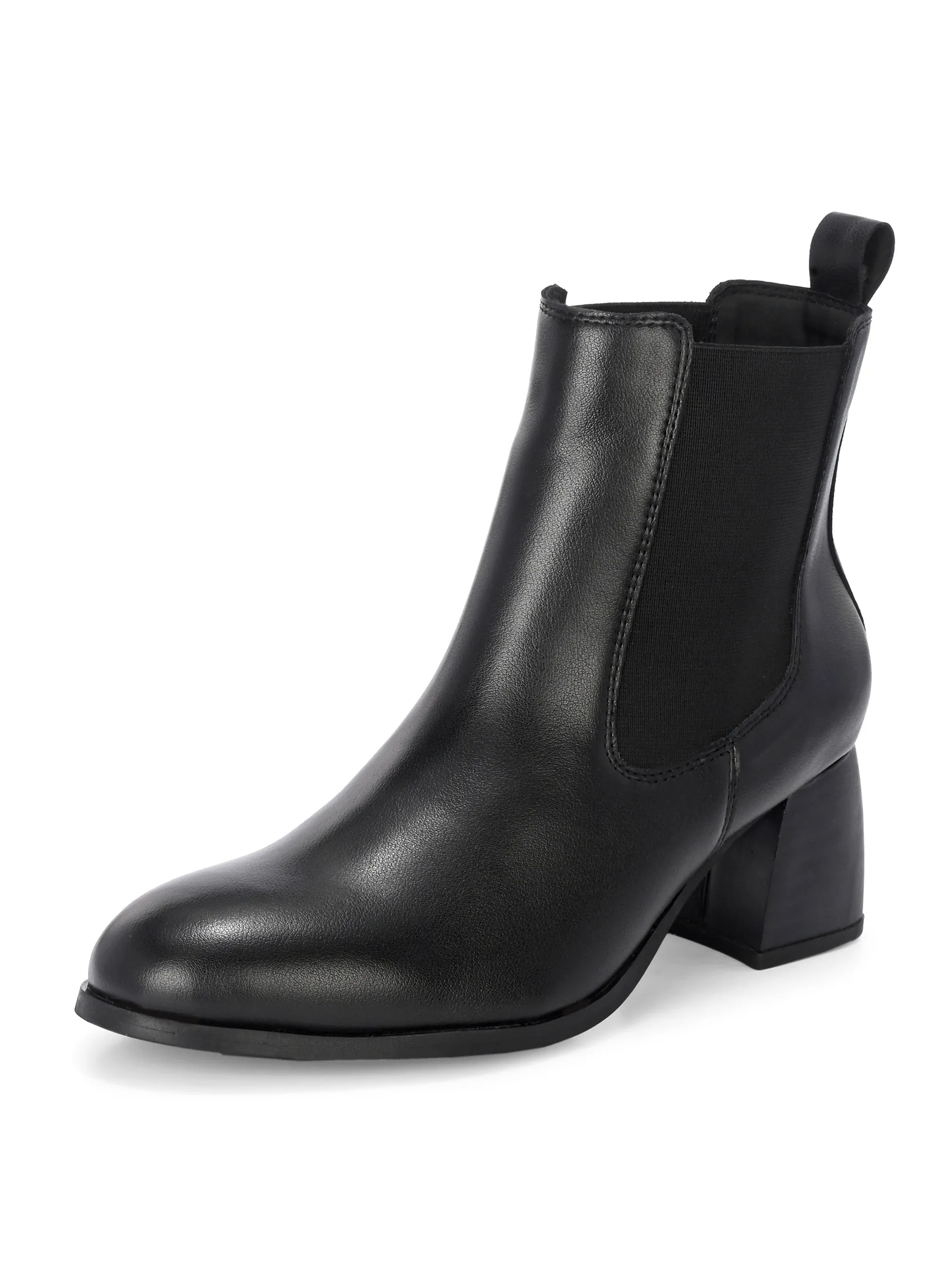 EL PASO Women Faux Leather Casual Slip On Boots