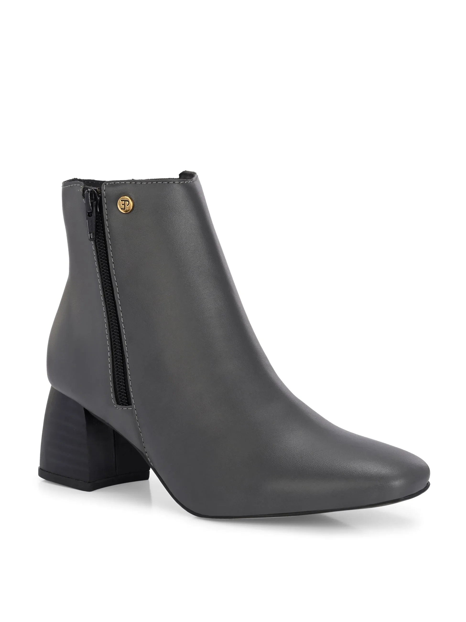 EL PASO Women Suede Faux Leather Casual Chelsea Boots