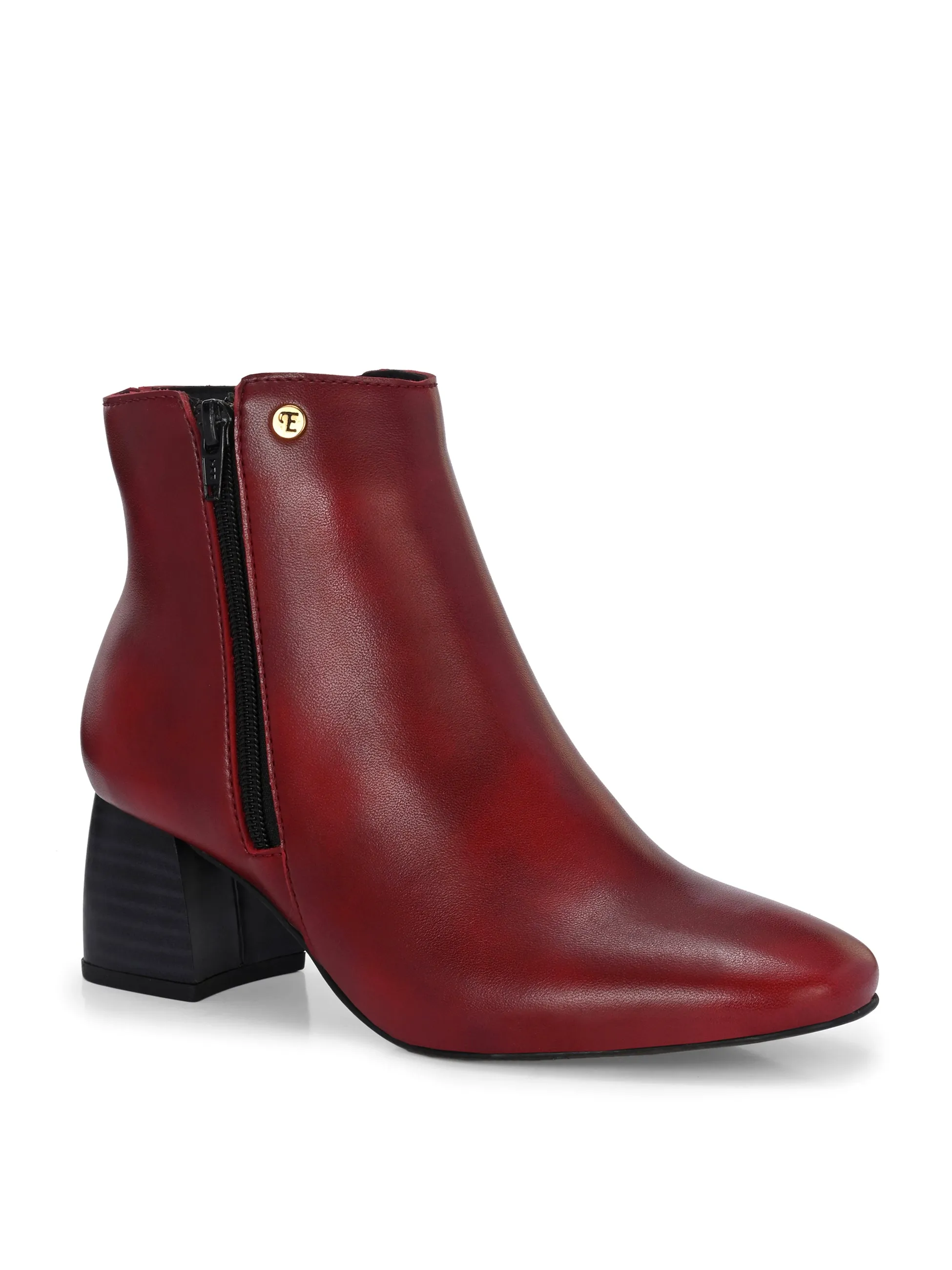 EL PASO Women Suede Faux Leather Casual Chelsea Boots